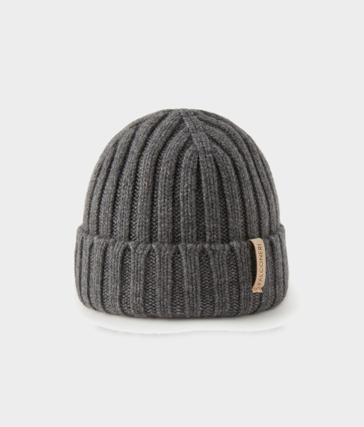 Cashmere Hat with Silk Lining in Dark Grey Melange, view 2