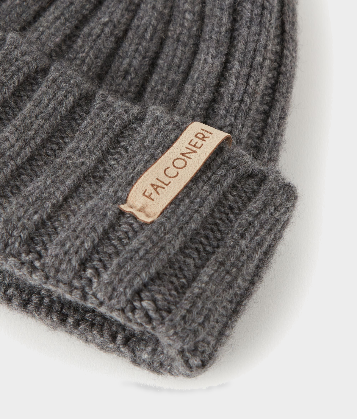 Cashmere Hat with Silk Lining in Dark Grey Melange, view 4
