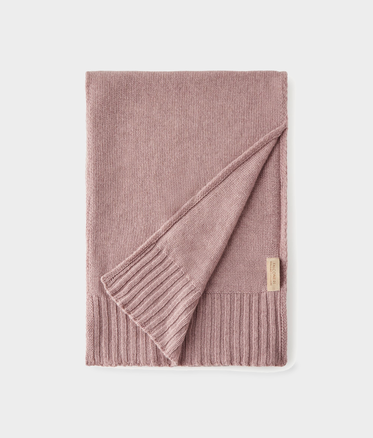 Cashmere Scarf in DUSTY ROSE MELANGE, view 2