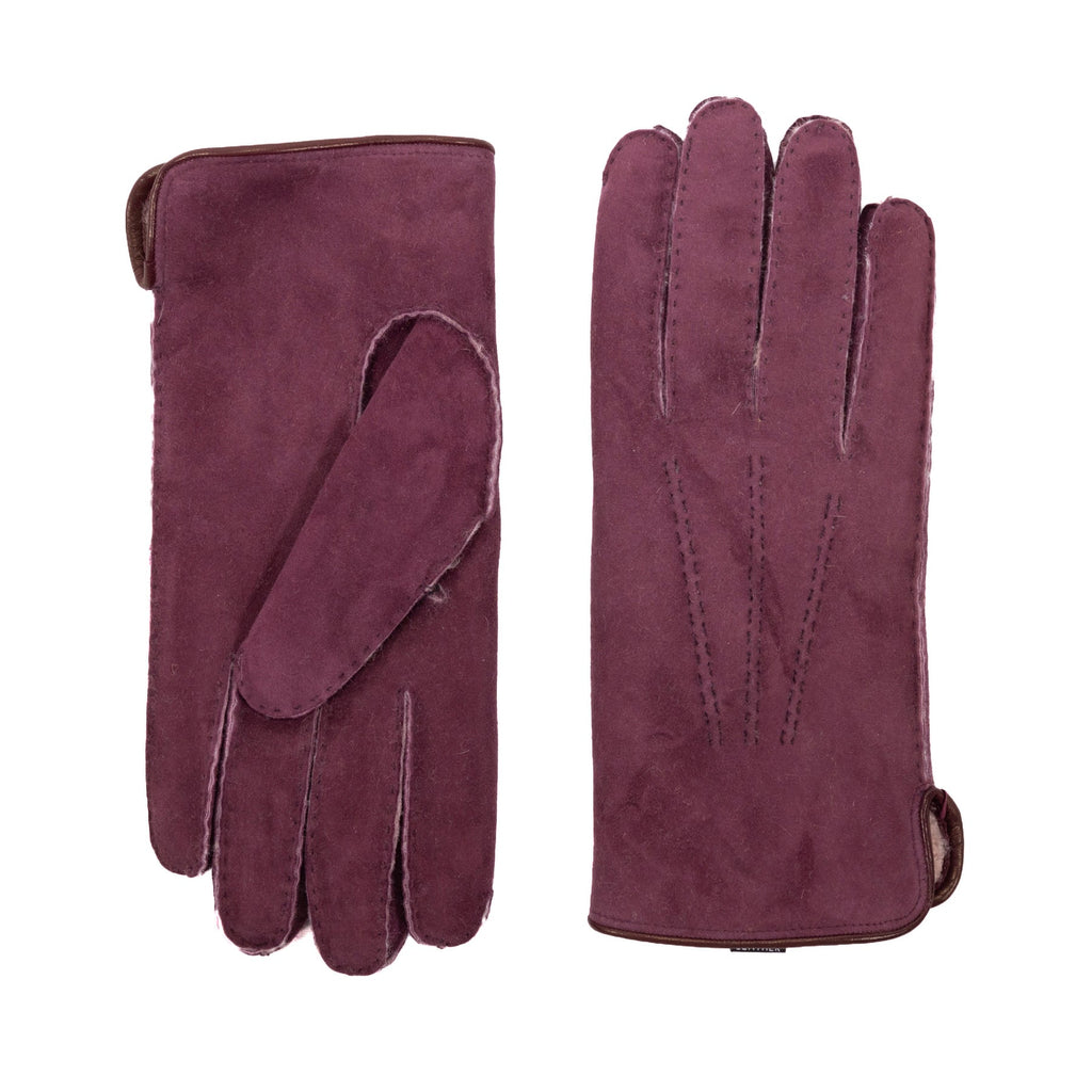 Field Curly Lambskin Gloves in Brown, view 4