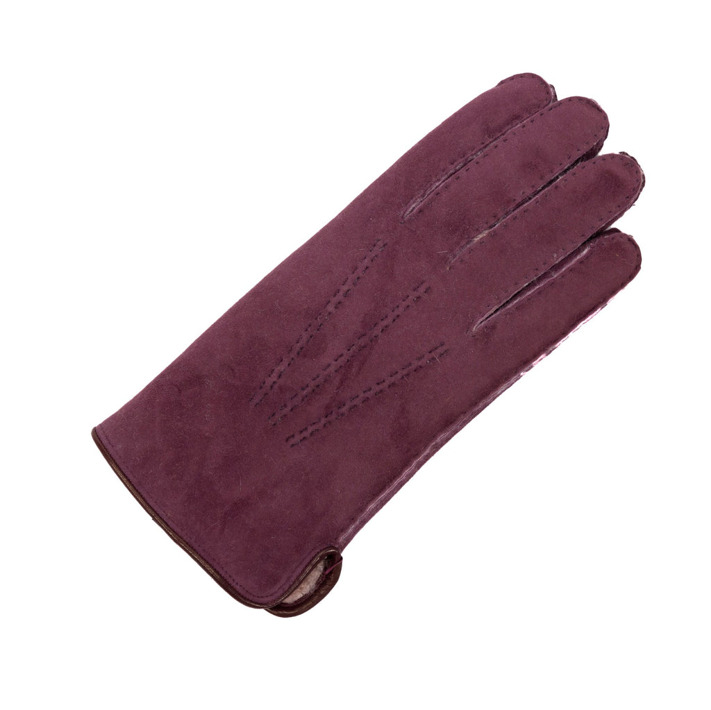 Field Curly Lambskin Gloves in Brown, view 5
