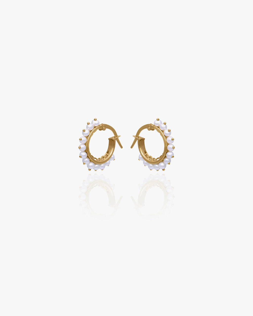 Form Gold and Freshwater Pearl Earring in Yellow Gold, view 2