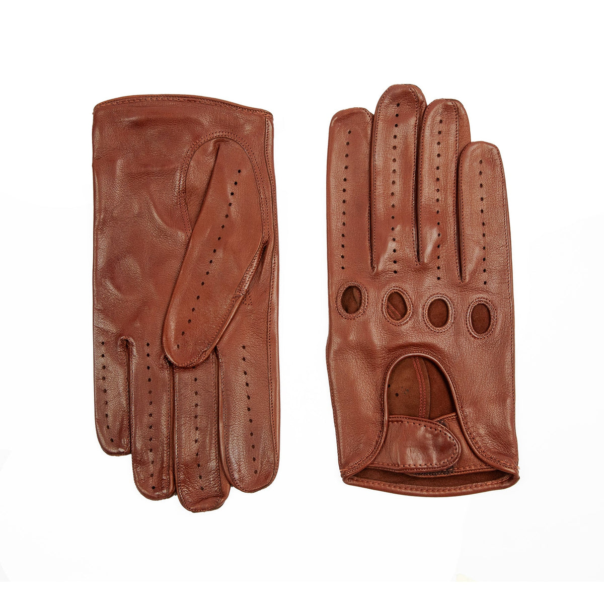 Form Nappa Driving Gloves in Cognac, view 2