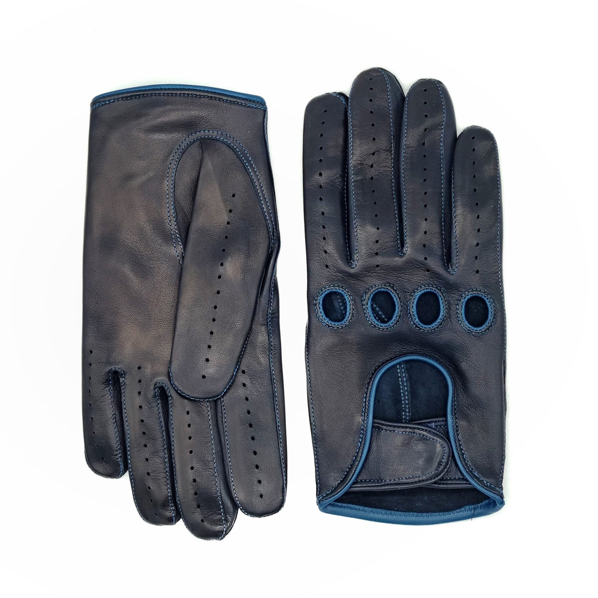 Form Nappa Driving Gloves in Navy, view 2