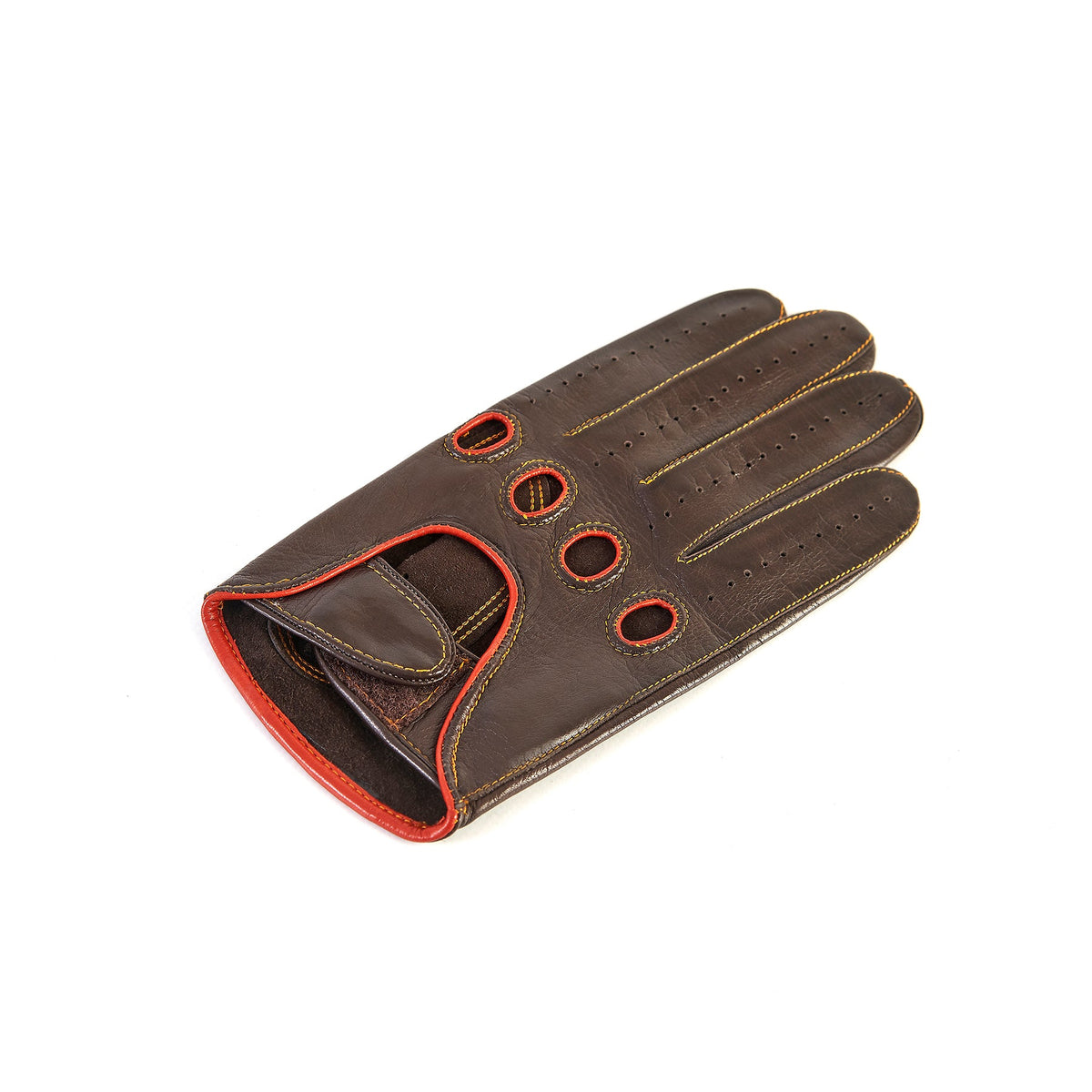 Form Nappa Driving Gloves in Brown, view 3