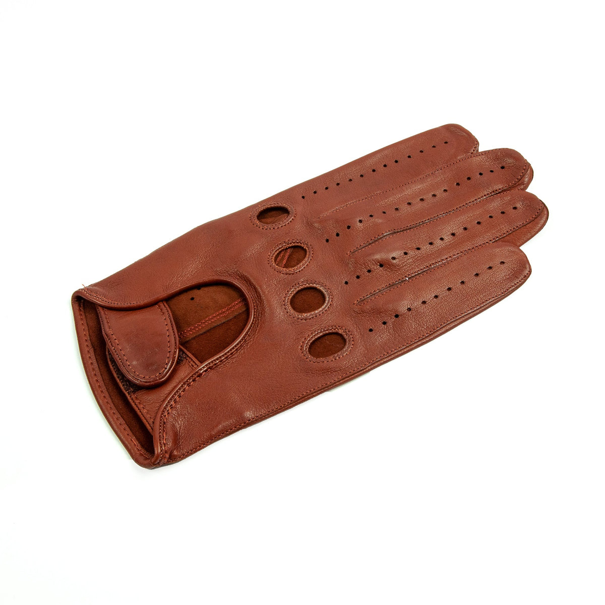 Form Nappa Driving Gloves in Cognac, view 3