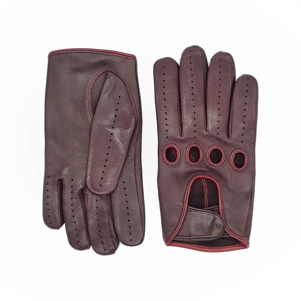 Form Nappa Driving Gloves in Bordeaux, view 2