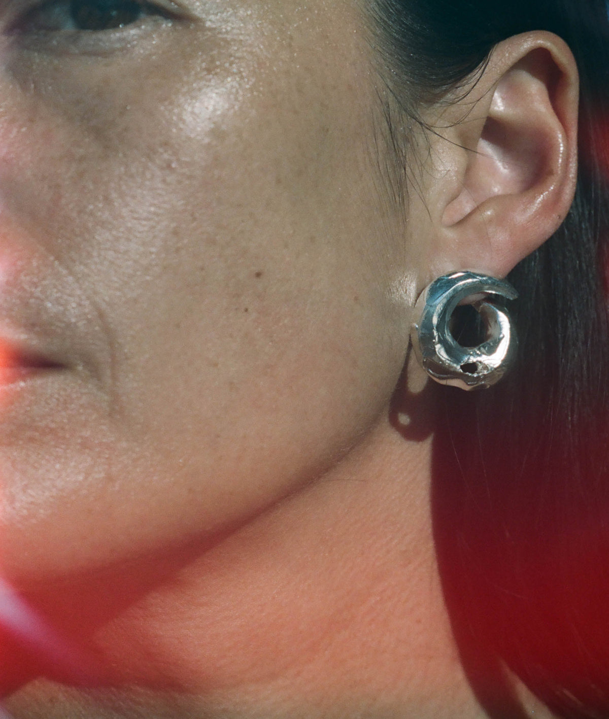 Form Recycled Sterling Silver Earrings, view 2