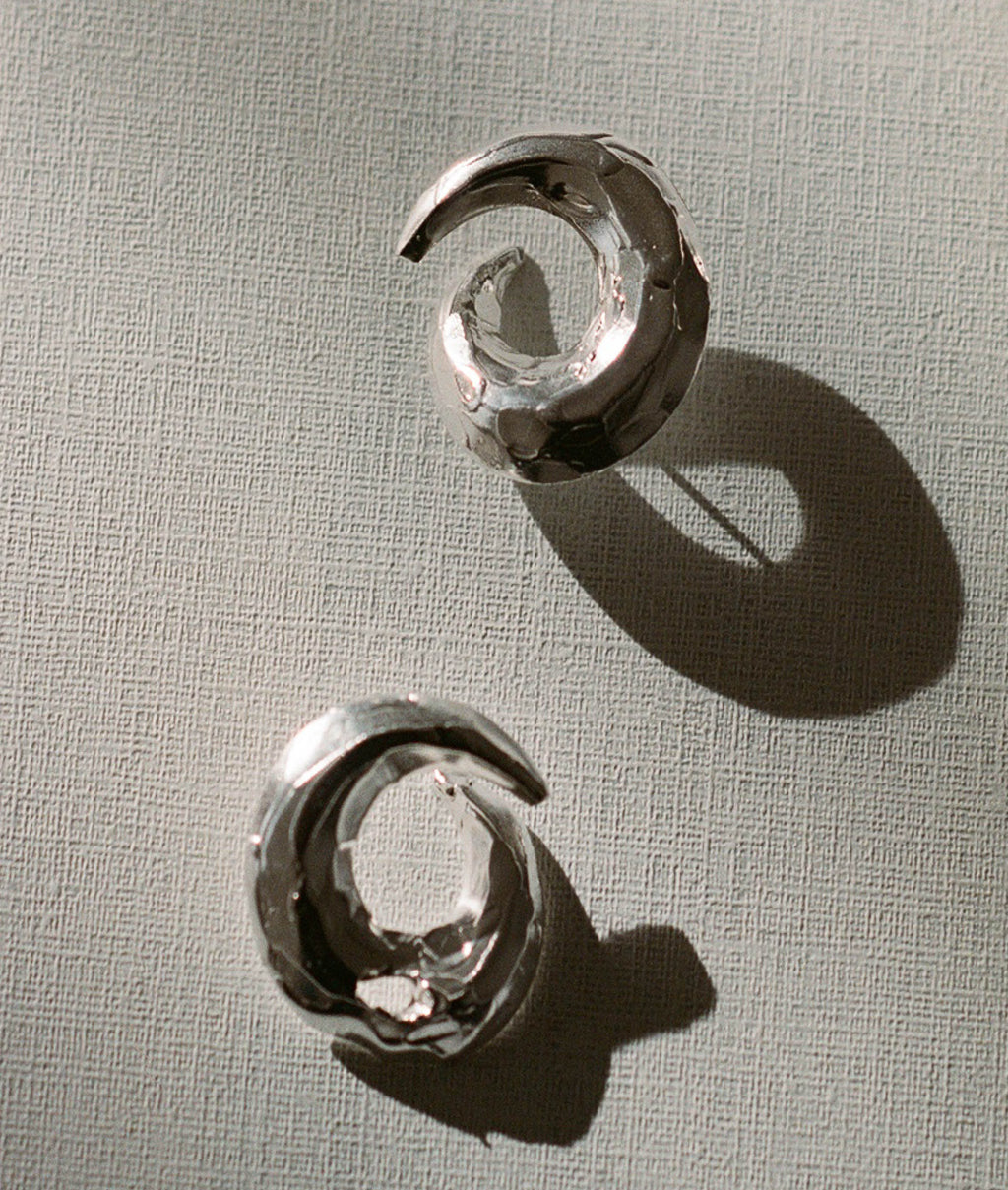 Form Recycled Sterling Silver Earrings, view 5