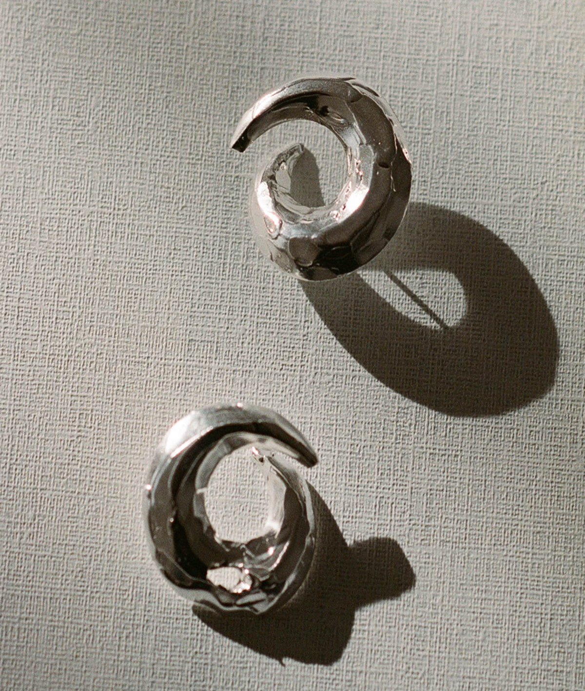 Form Recycled Sterling Silver Earrings, view 5