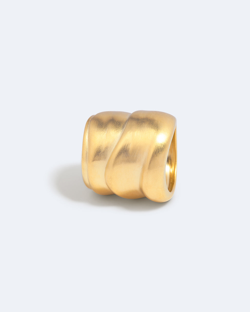 Form Sculpted Statement Ring in Gold-Plated, primary view