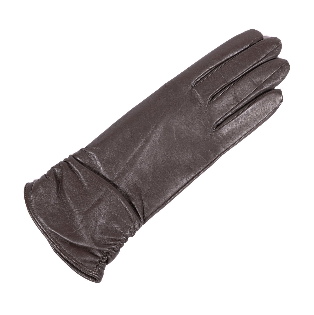 Frame Touchscreen Nappa Gloves in Black, view 4