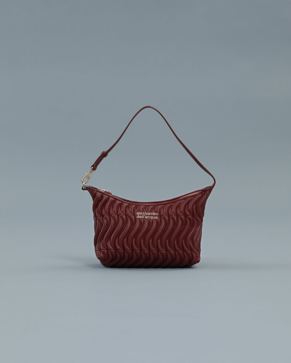 Quilted Shoulder Bag in Maroon, primary view