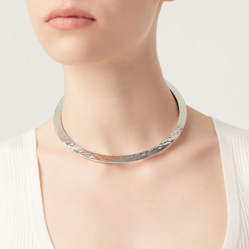 Blade Necklace in Silver, view 2 [fp-color:silver]
