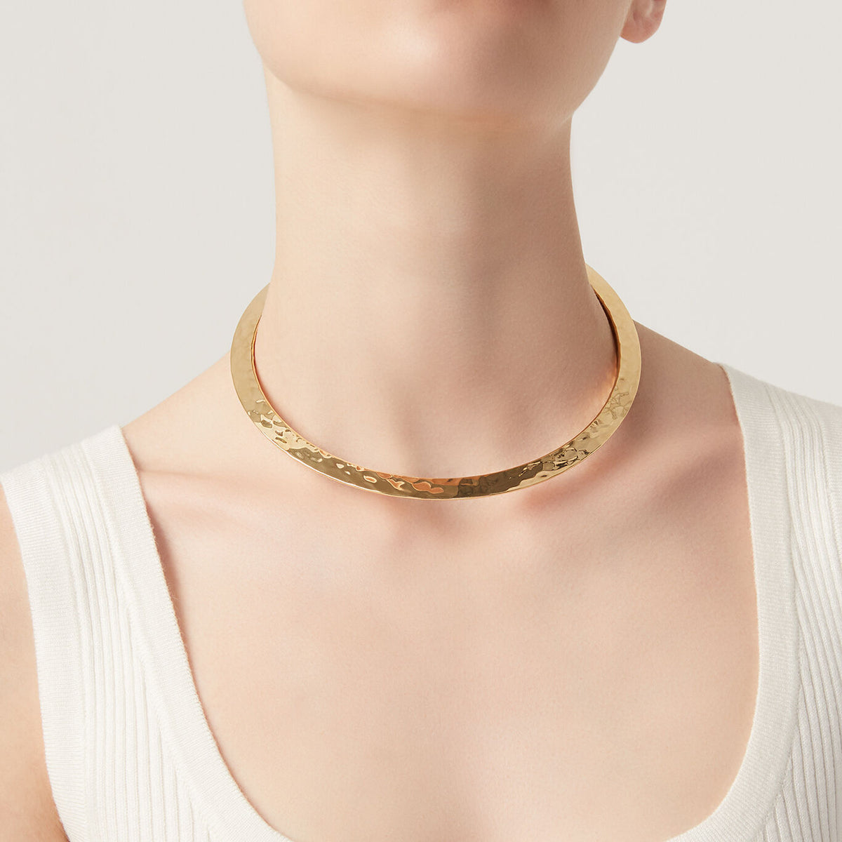 Blade Necklace in Gold-plated silver, view 2