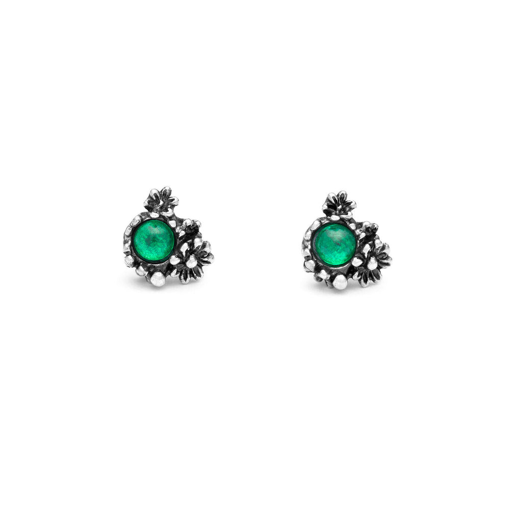 Daisies Garden Mini Earrings in Silver, primary view [fp-color:silver]