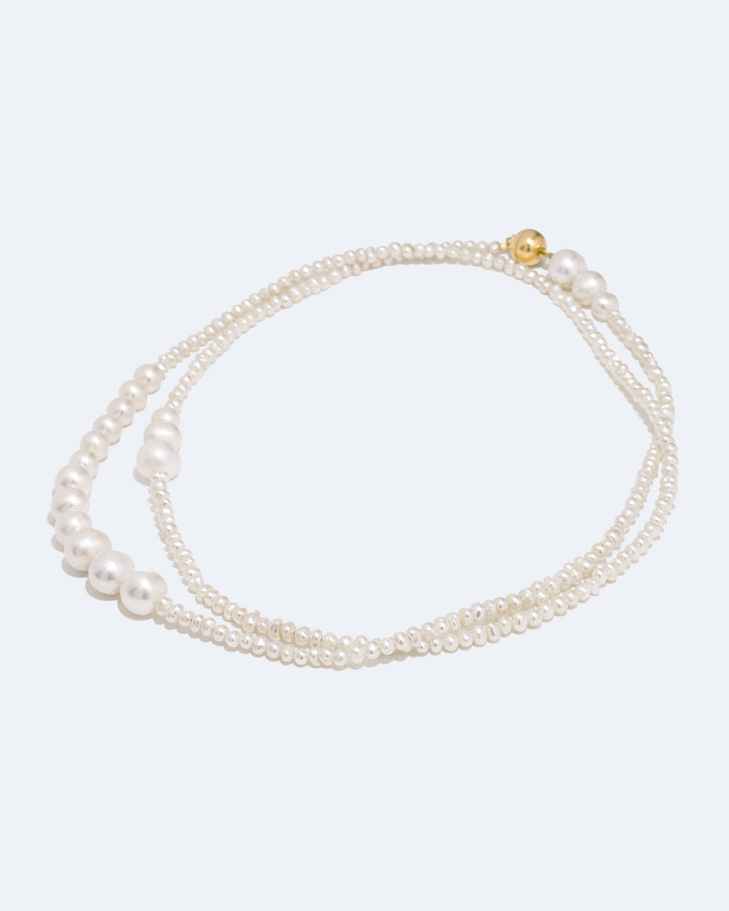 Line Freshwater Pearl and Gold Vermeil Necklace, view 2
