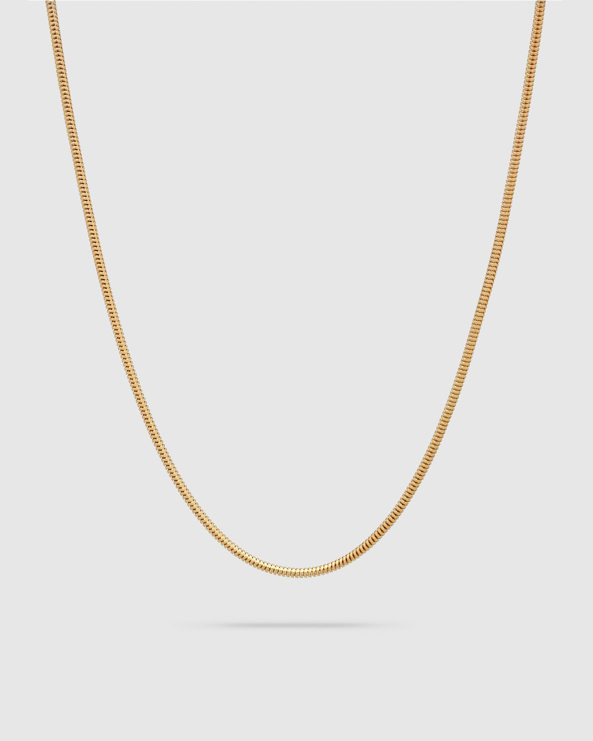 Line Slim Snake Chain Necklace in Gold-Plated, primary view