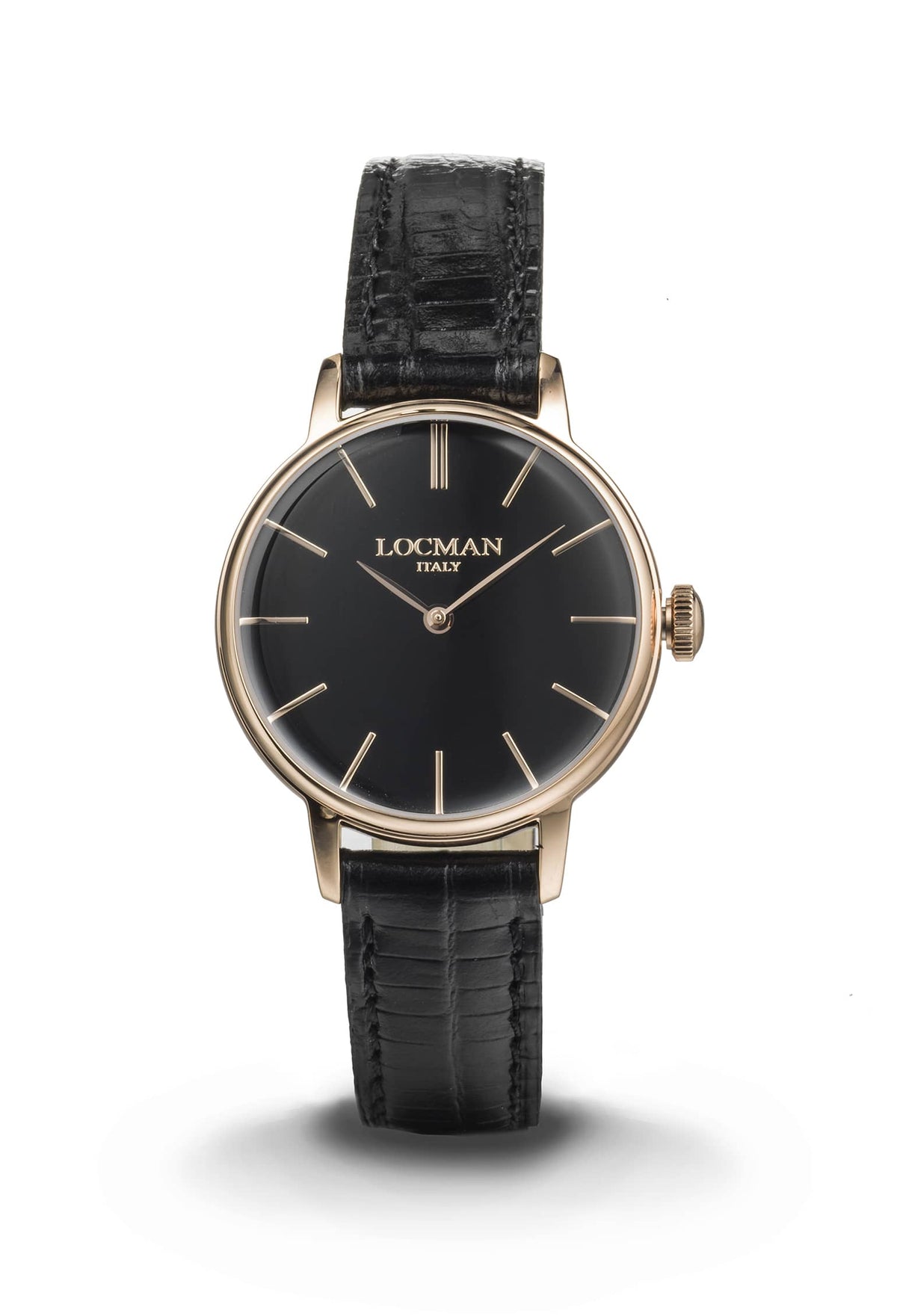 1960 Lady in Black - Leather - Black - Applied Indexes - Rose Gold, primary view