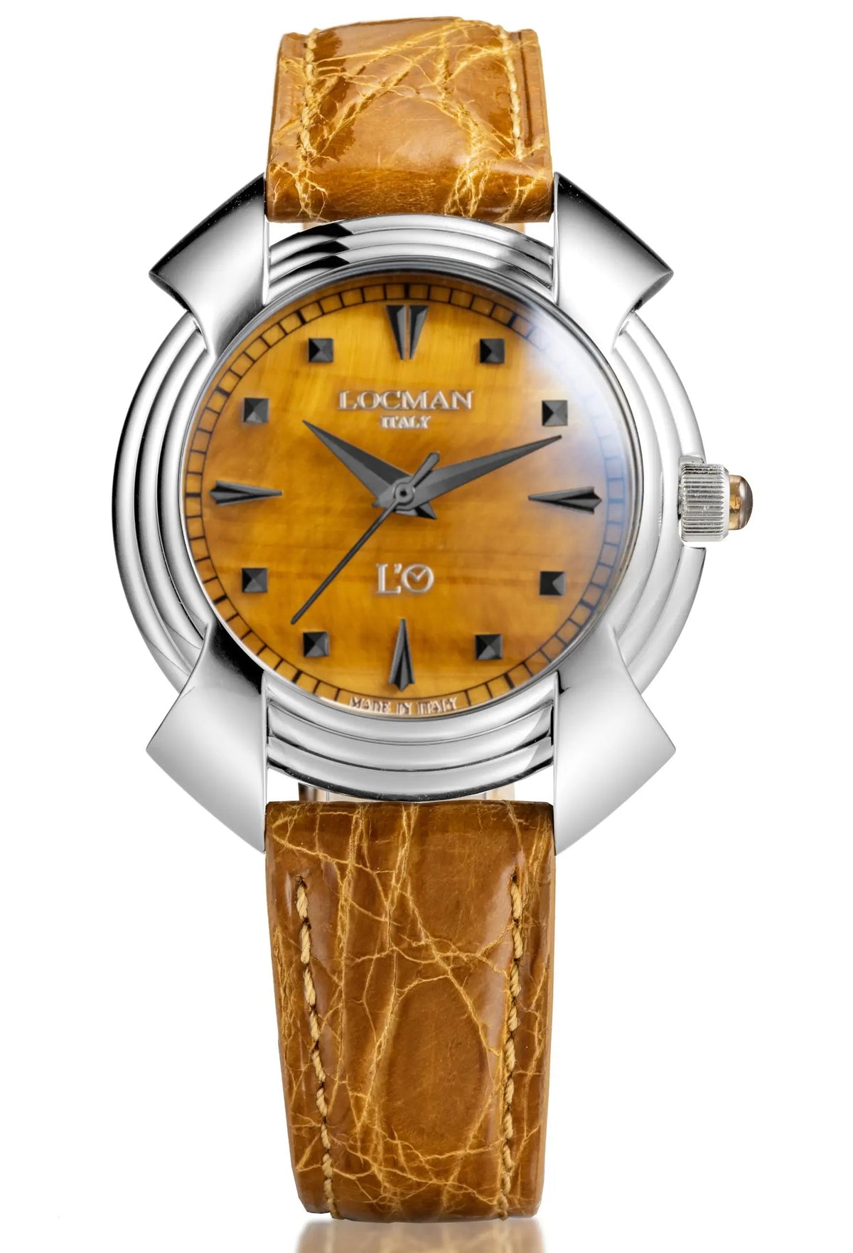 Decimo Canto in Titanium - Tiger's Eye - Honey Alligator - Applied Indexes, primary view