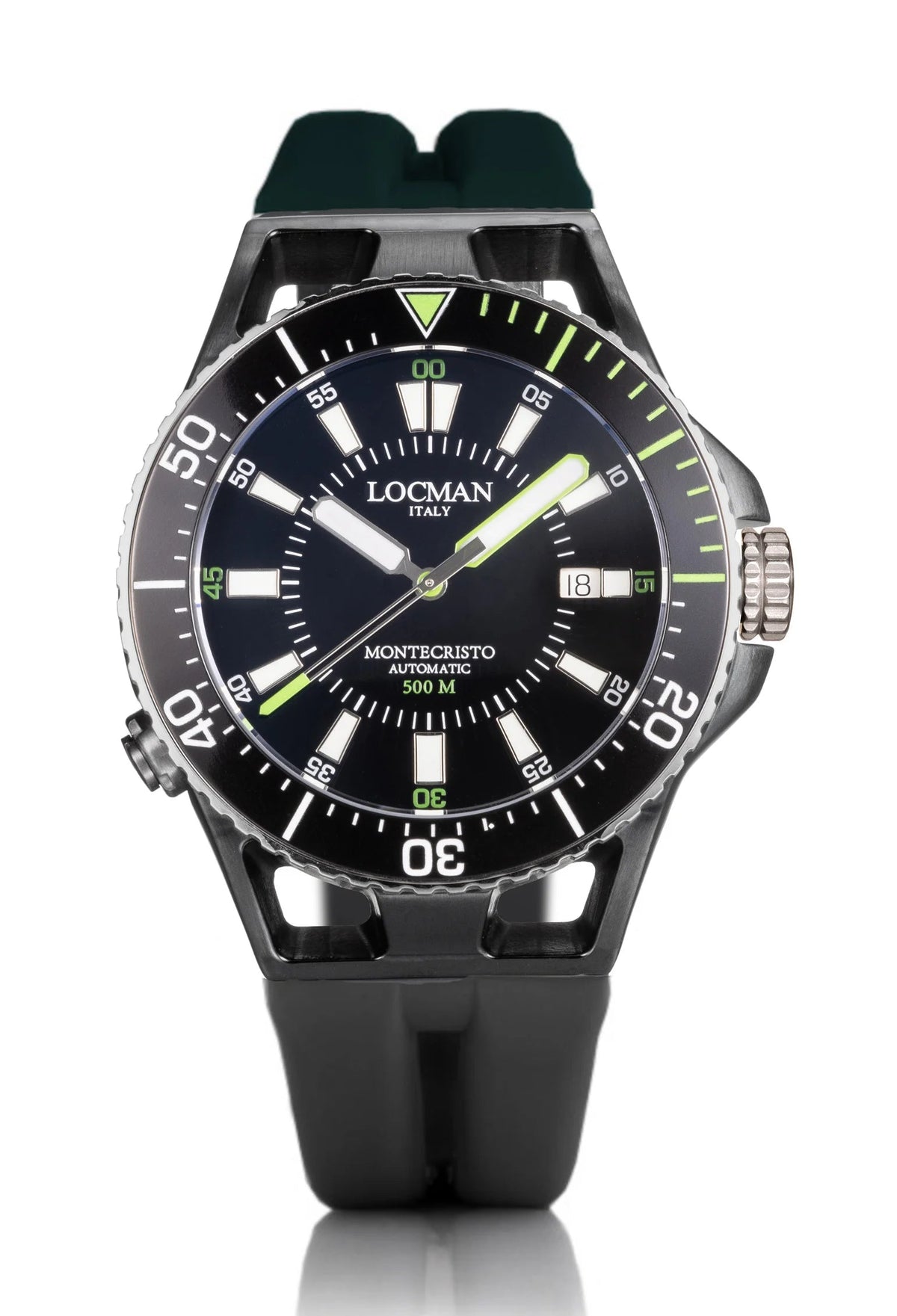 Montecristo 500 Metri in Silicone - Black - Green, primary view