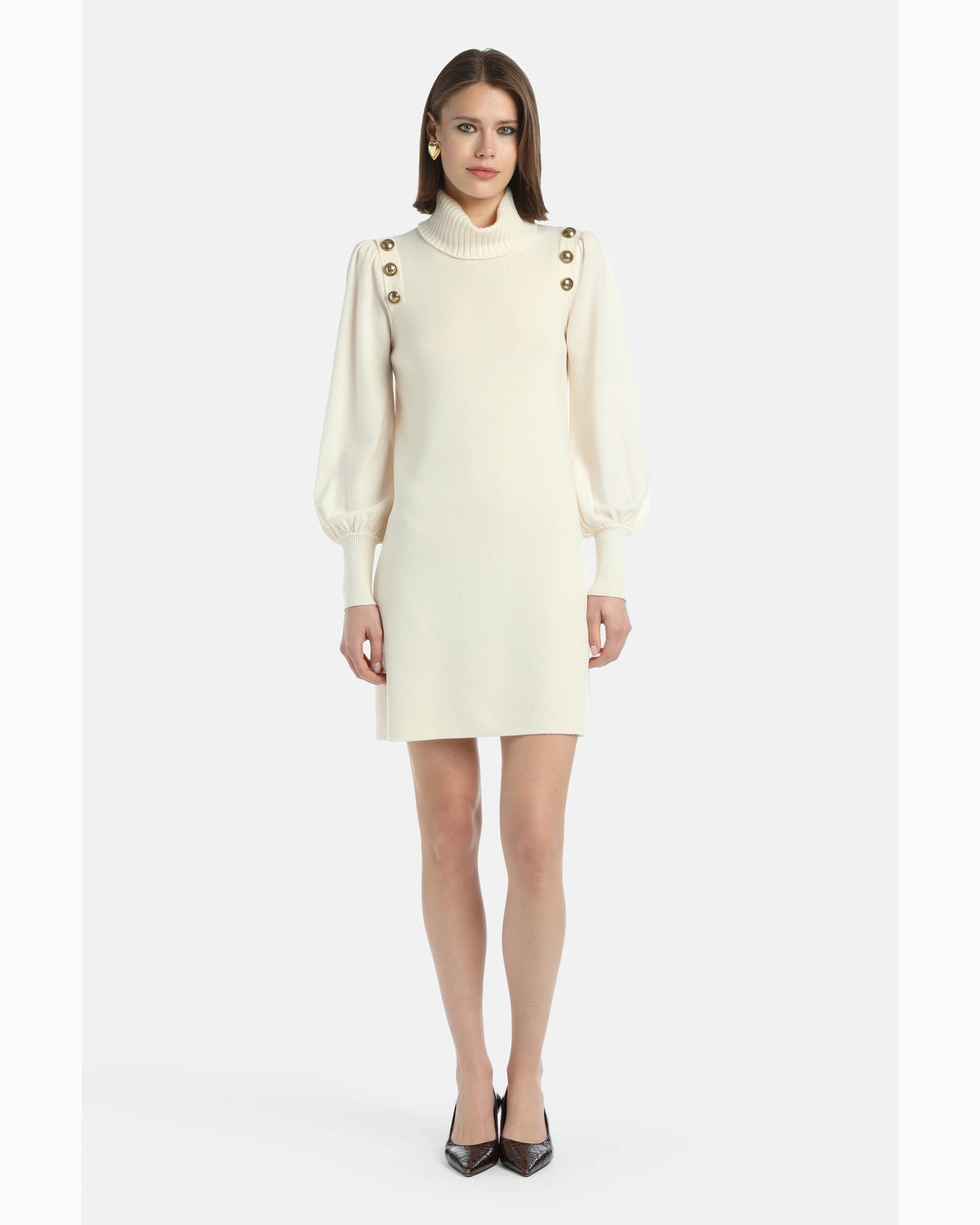Serena 2 Dress in cream, primary view