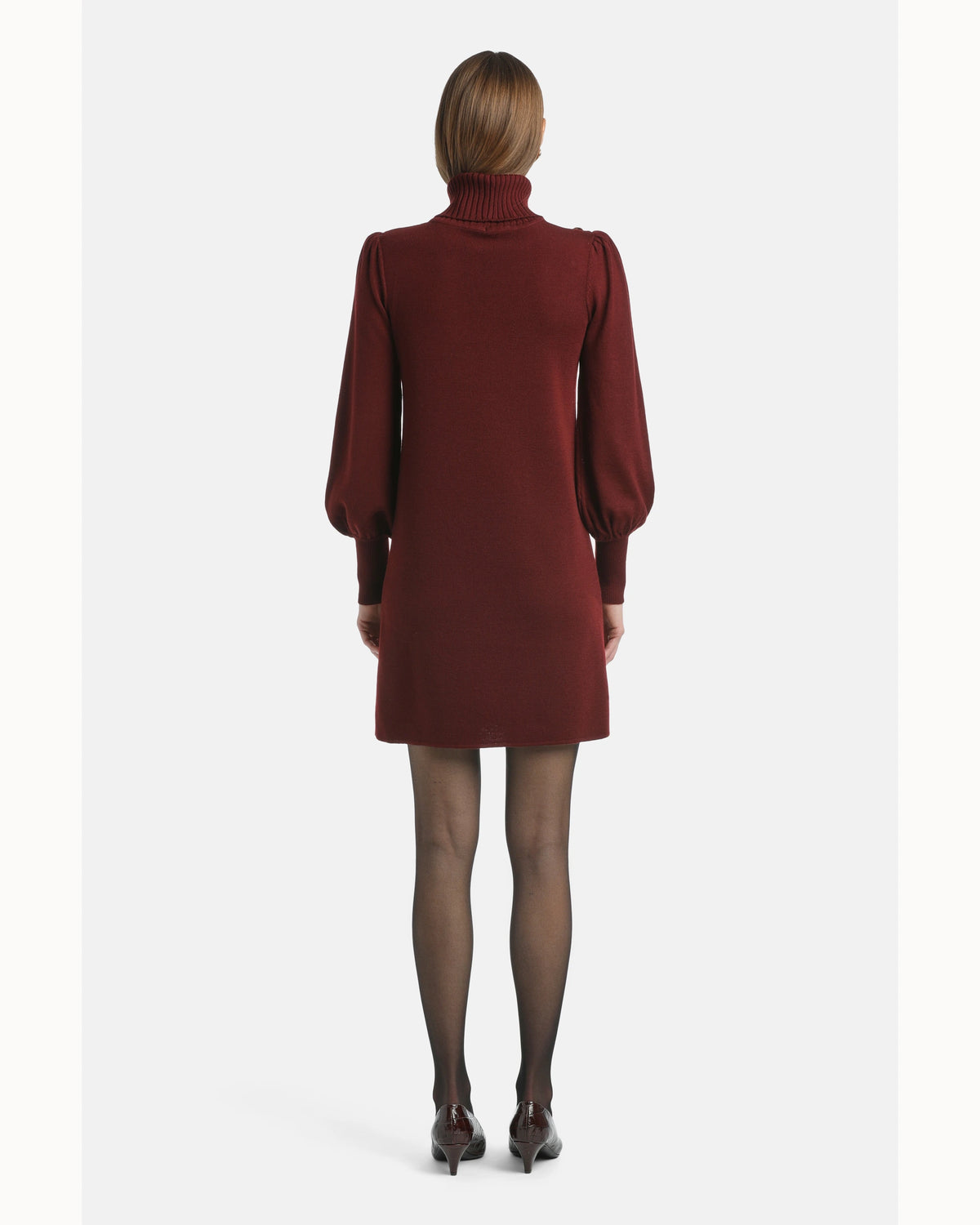 Serena 2 Dress in burgundy, view 2
