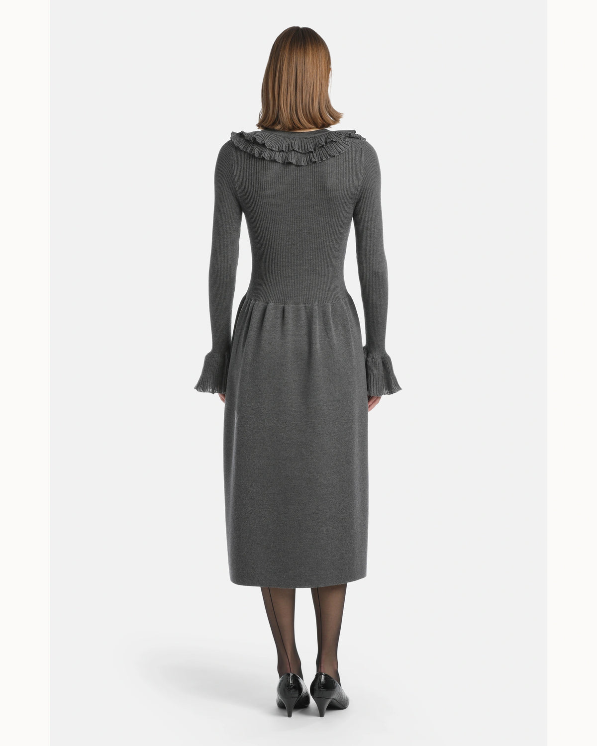 Mirella 2 Dress in Anthracite Gray, view 2