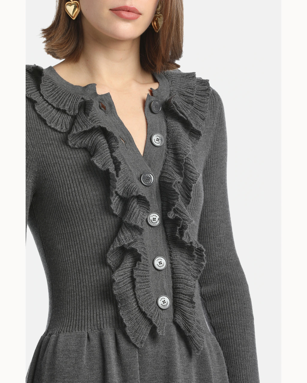 Mirella 2 Dress in Anthracite Gray, view 3