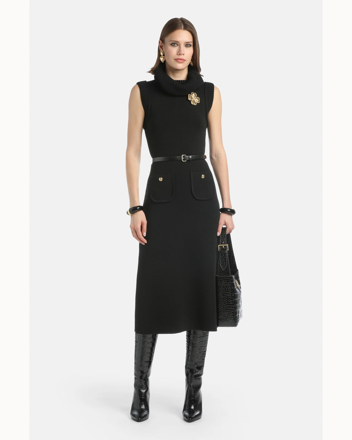 Noemi 2 Dress in black, primary view