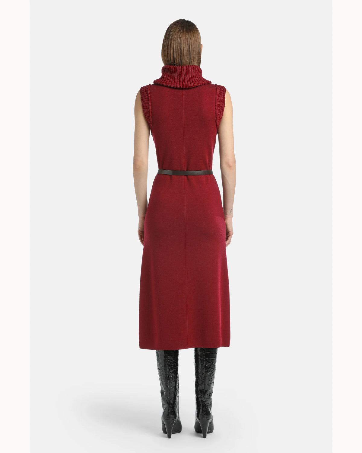 Noemi 2 Dress in burgundy, view 2