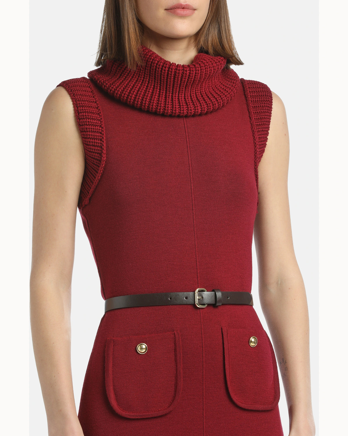 Noemi 2 Dress in burgundy, view 3
