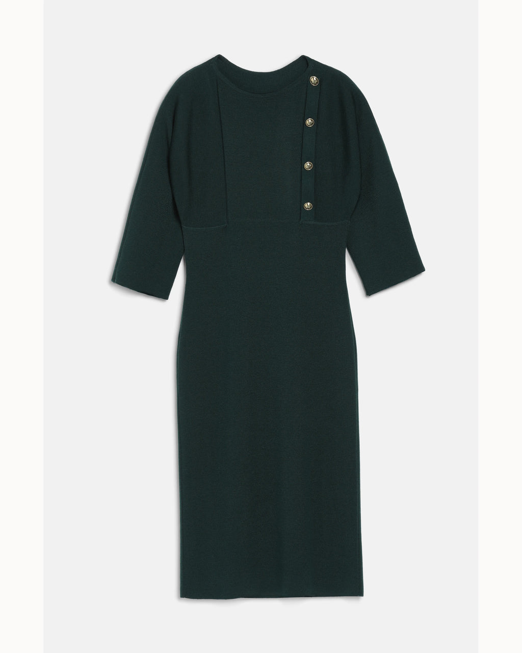 Vittoria Dress in bottle-green, view 7