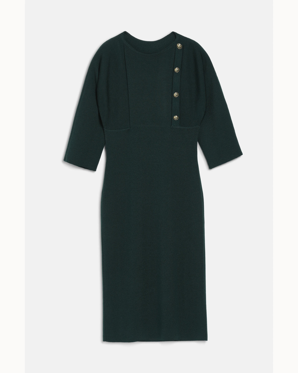 Vittoria Dress in bottle-green, view 7