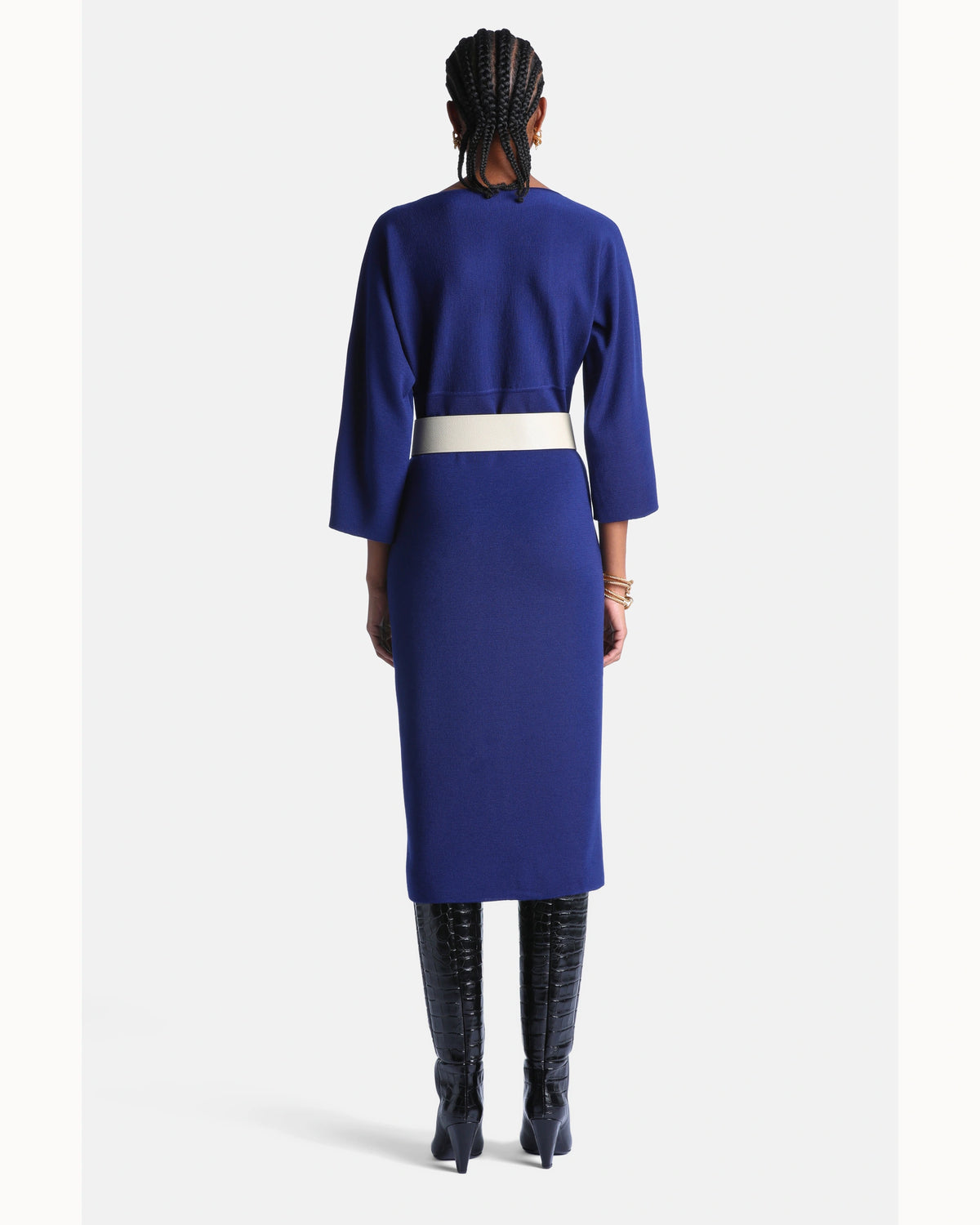 Vittoria Dress in ink blue, view 2