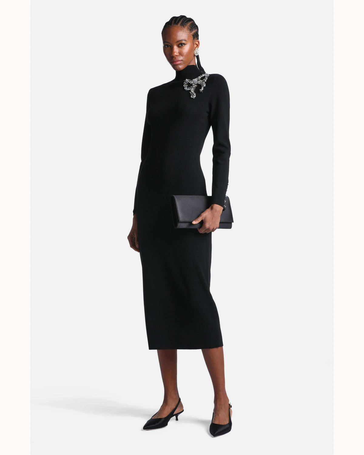 Aurelia Dress in black, primary view