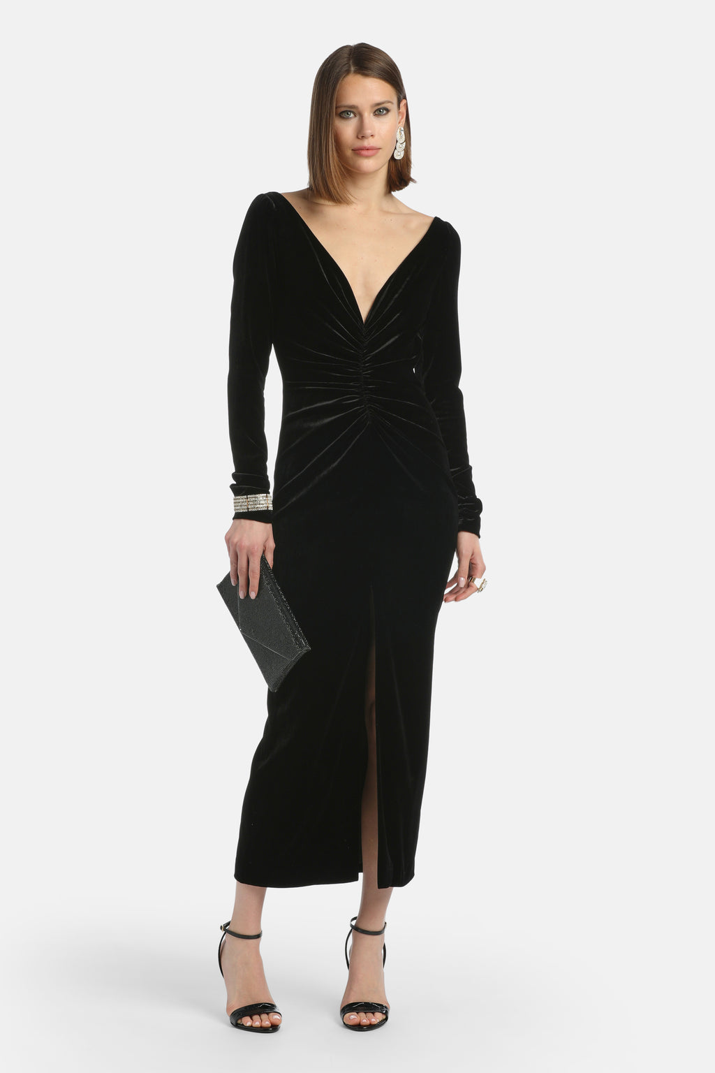 Geloso Maxi Dress in Black, primary view
