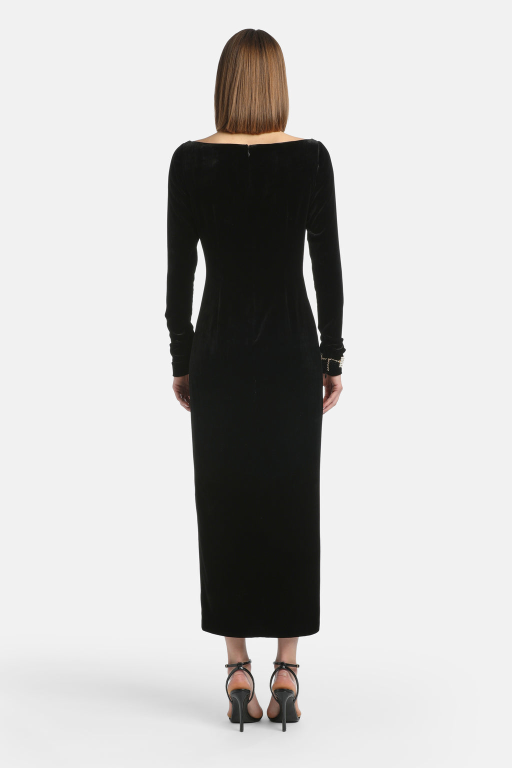 Geloso Maxi Dress in Black, view 2