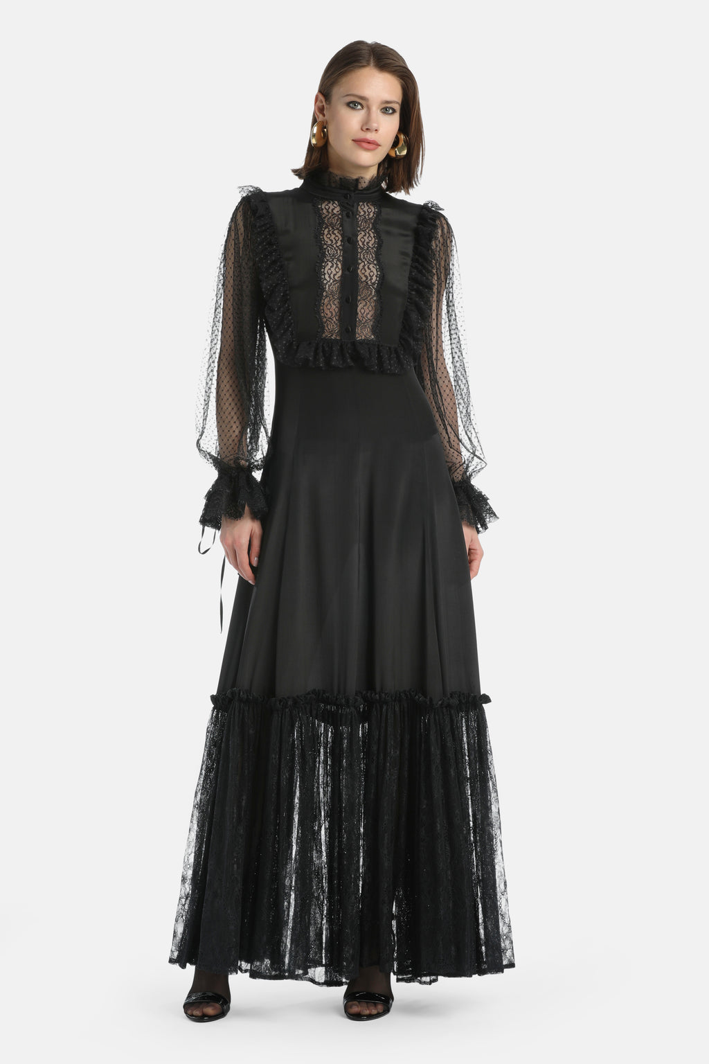 Gibellina Gown in Black, primary view
