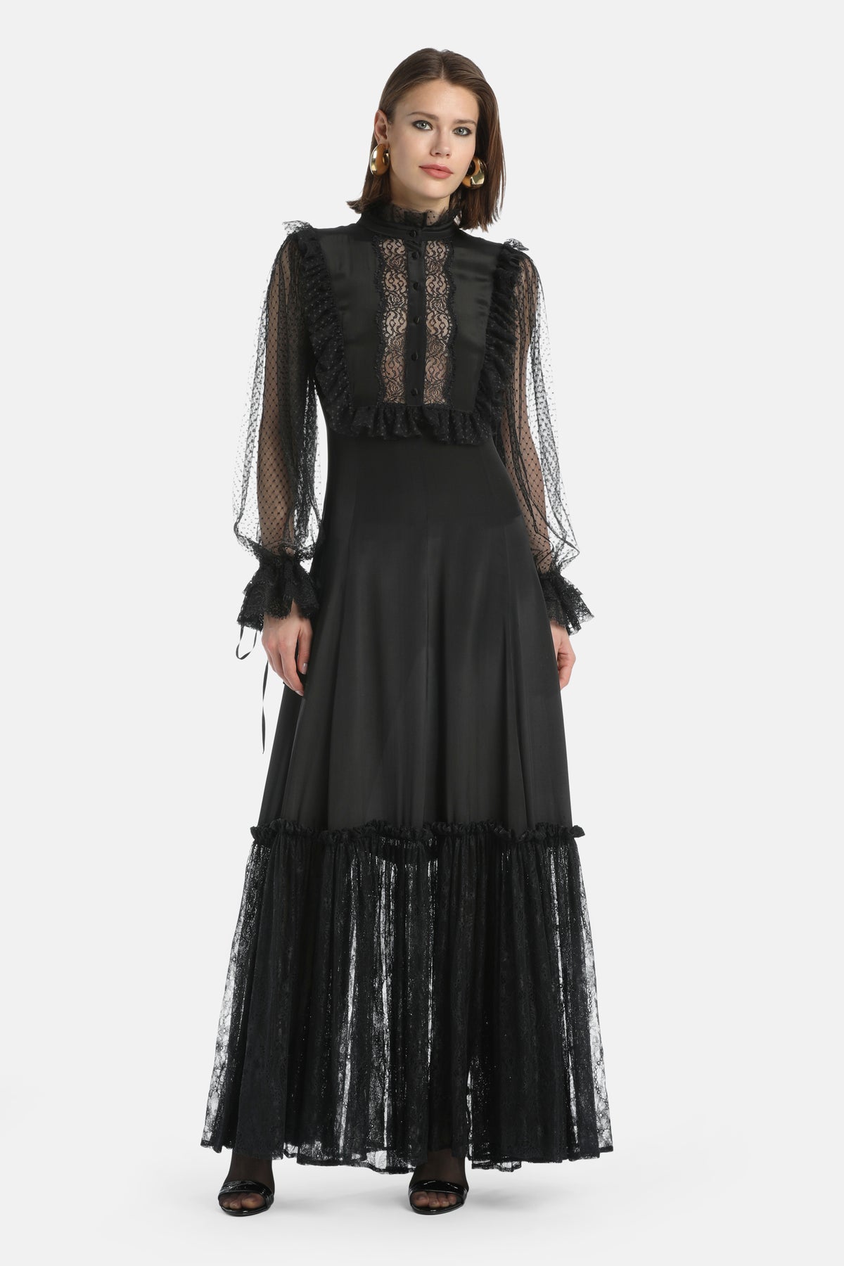 Gibellina Gown in Black, primary view