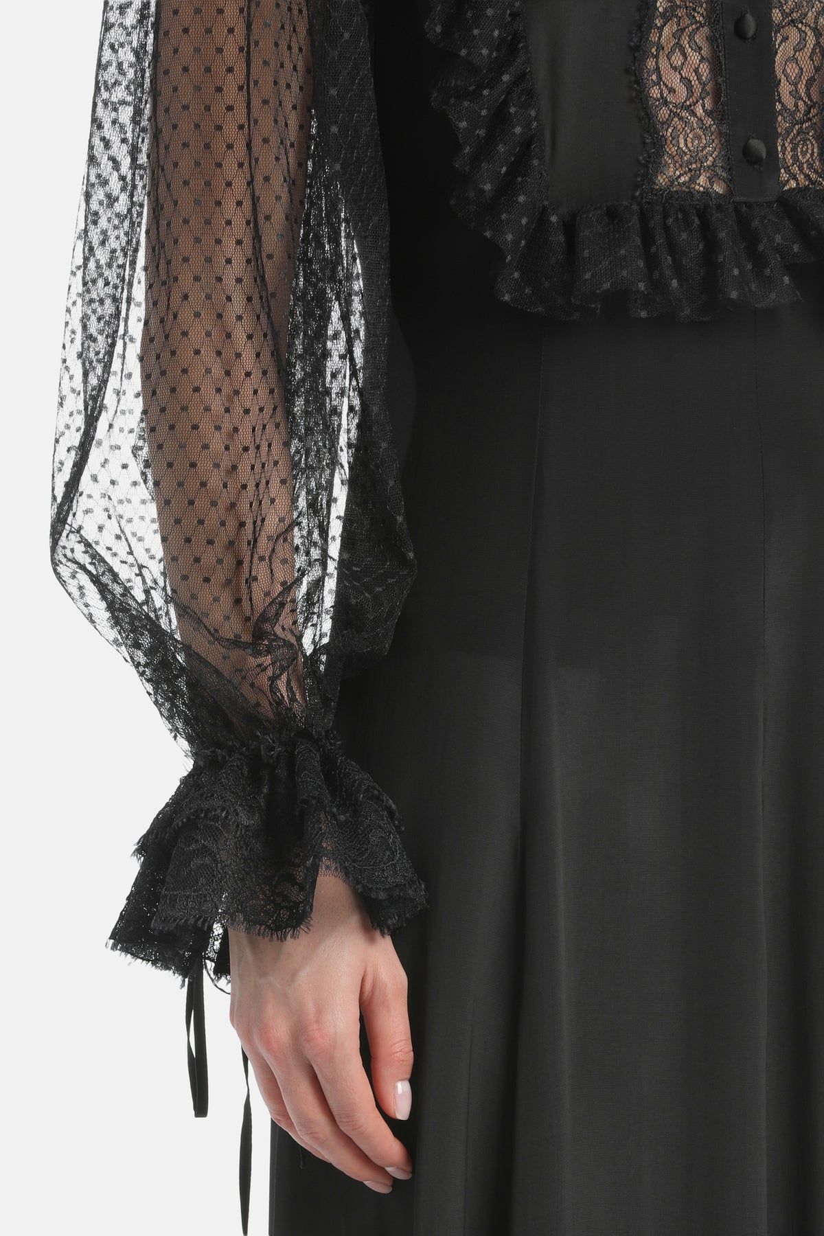 Gibellina Gown in Black, view 3