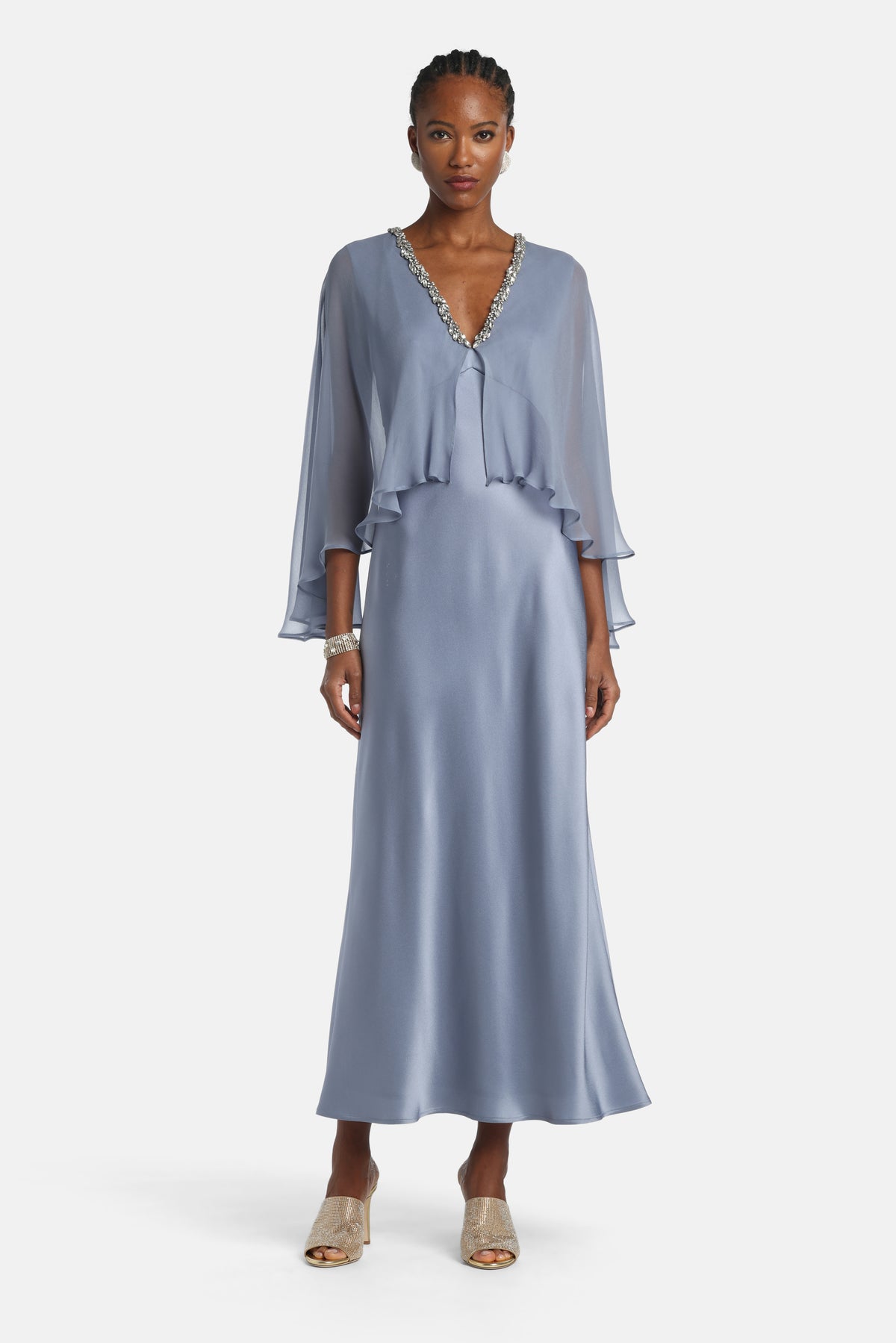 Palapa Gown in Grey, primary view