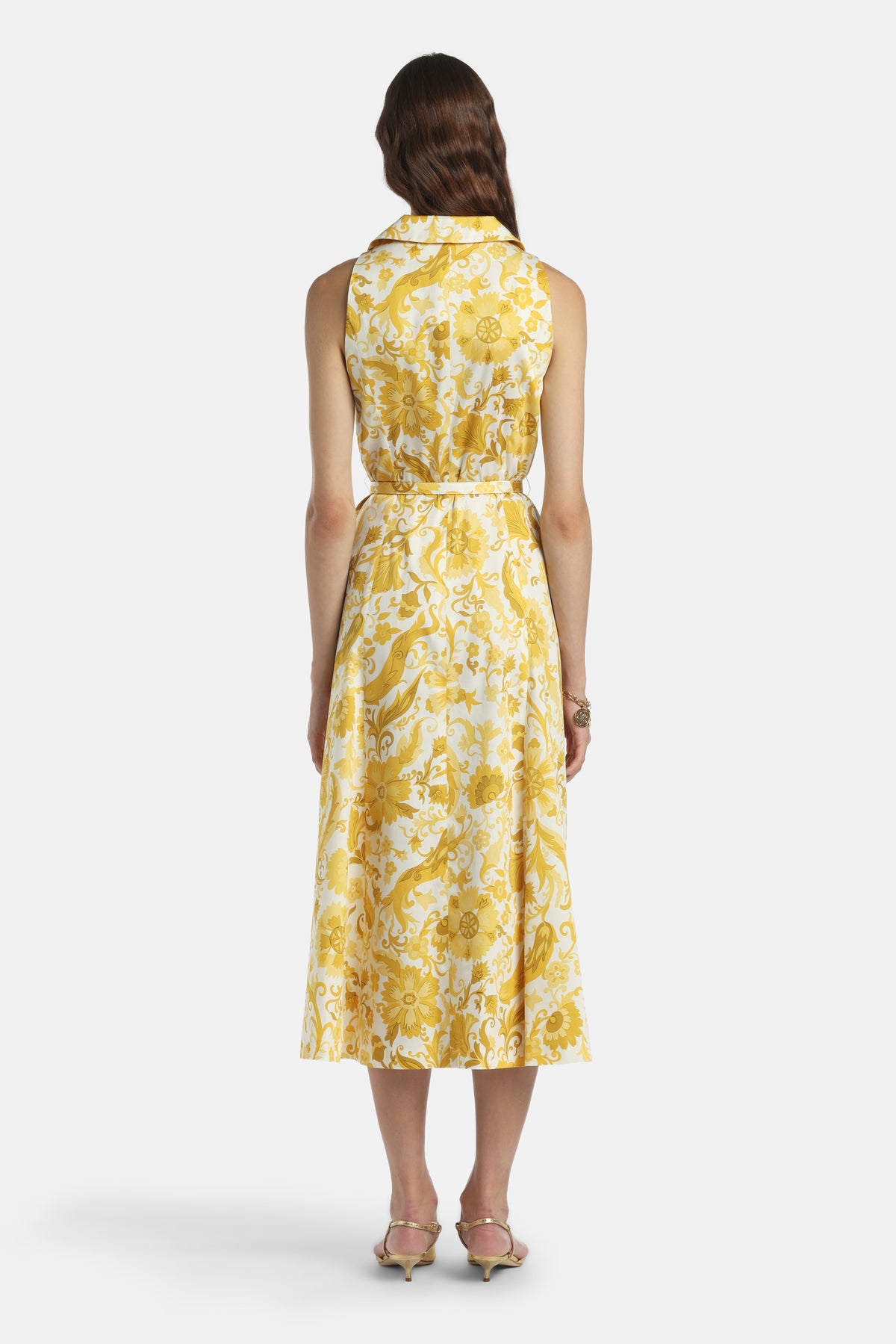 Piagge Sleeveless Maxi Dress in Yellow, view 2