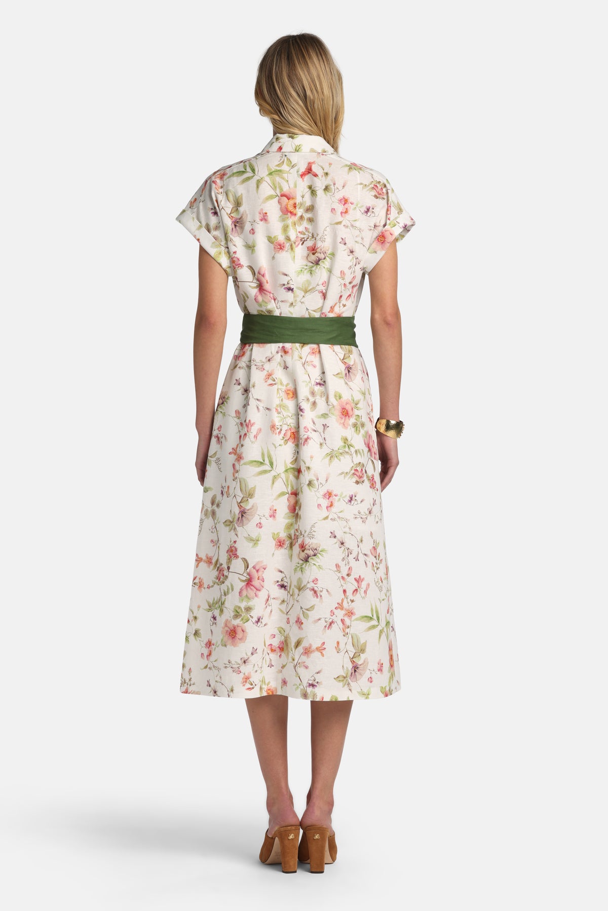 Pilea Floral Maxi Dress in Cream, view 2