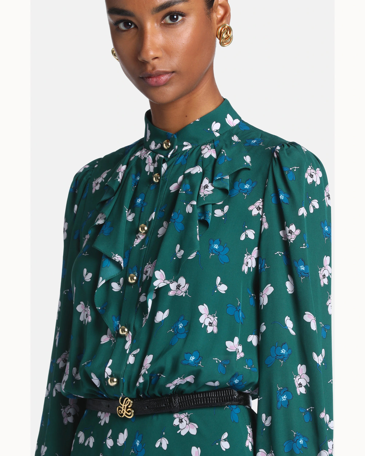 Mirella Dress in green, view 3