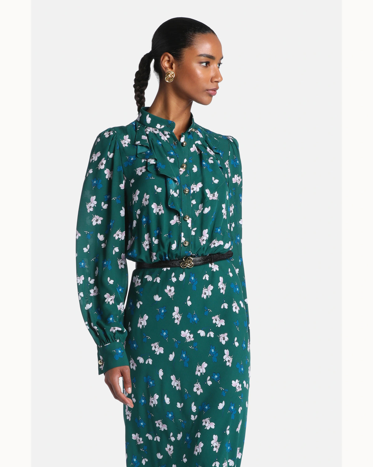 Mirella Dress in green, view 4
