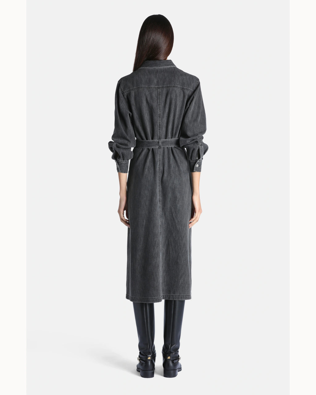 Serena Dress in Medium Gray, view 2