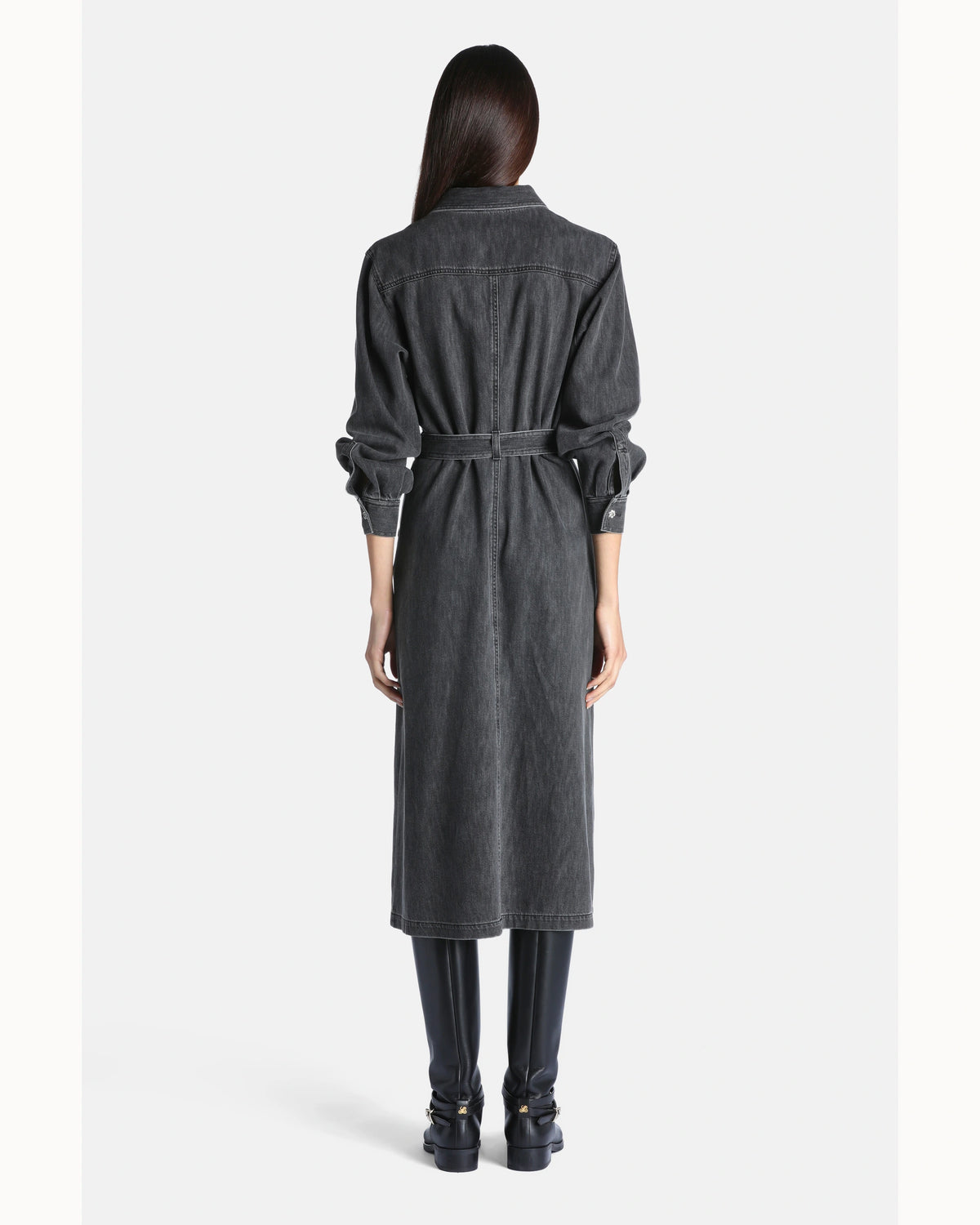 Serena Dress in Medium Gray, view 2