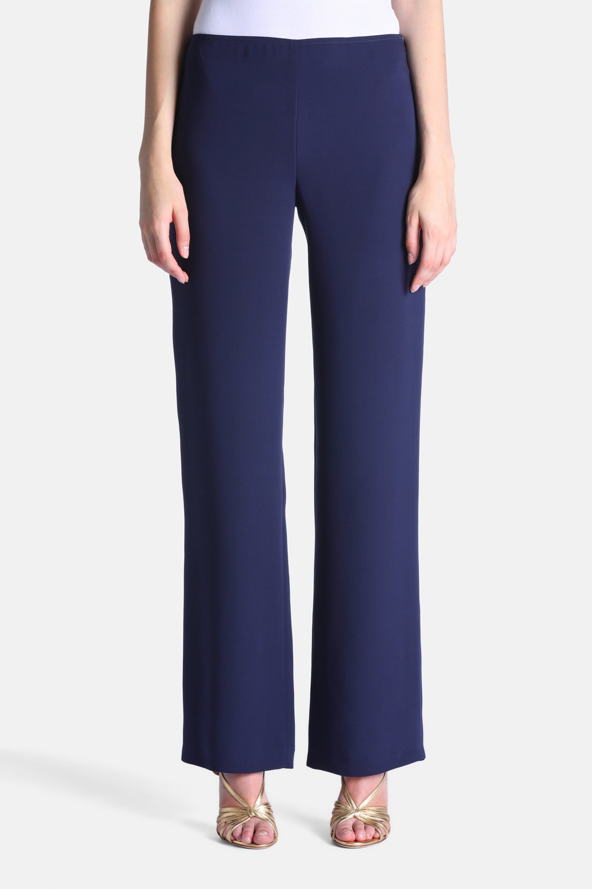 Origgio Silk-Blend Pants in Blue, primary view