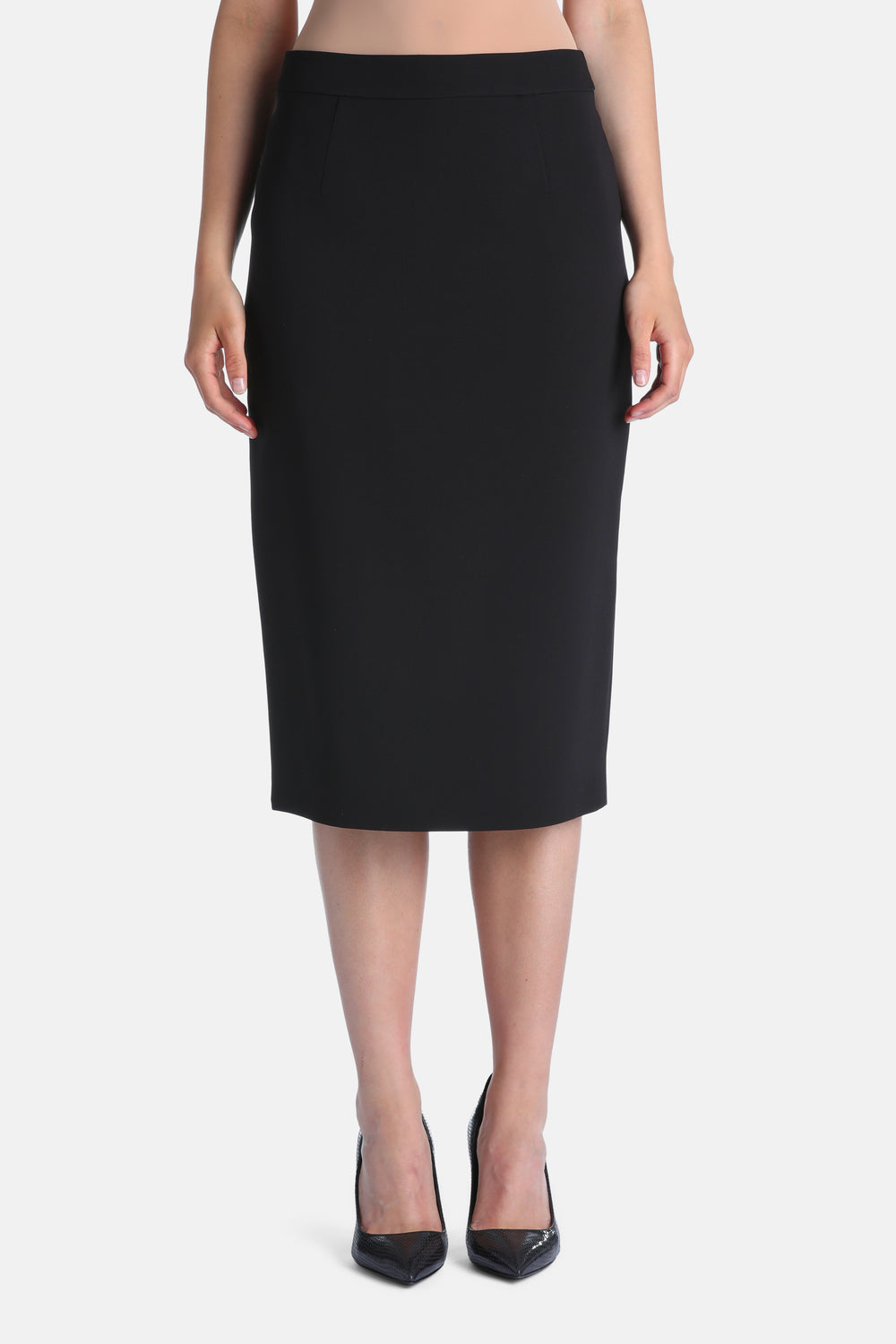 Frascati Pencil Skirt in Black, primary view [fp-color:black]